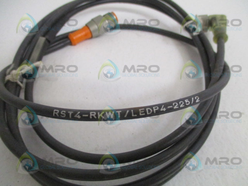 LUMBERG RST4-RKWT/LEDP4-225/2 CORDSET CABLE NSNP