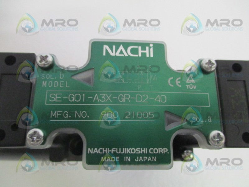 NACHI SE-G01-A3X-GR-D2-40 HYDRUALIC DIRECTIONAL VALVE NSNP