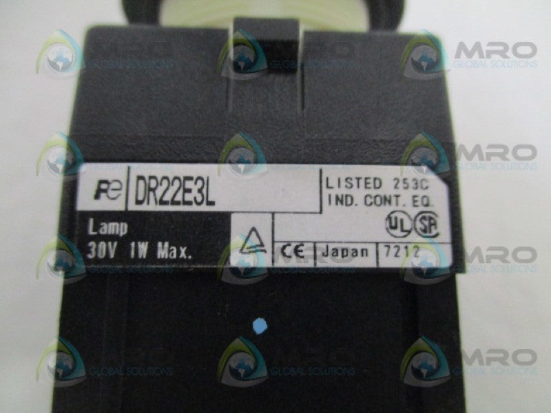 FUJI ELECTRIC DR22E3L WHITE PILOT LIGHT NSNP