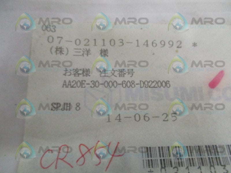 MISUMI SPJH8 SHORT SPRING PLUNGER NSMP
