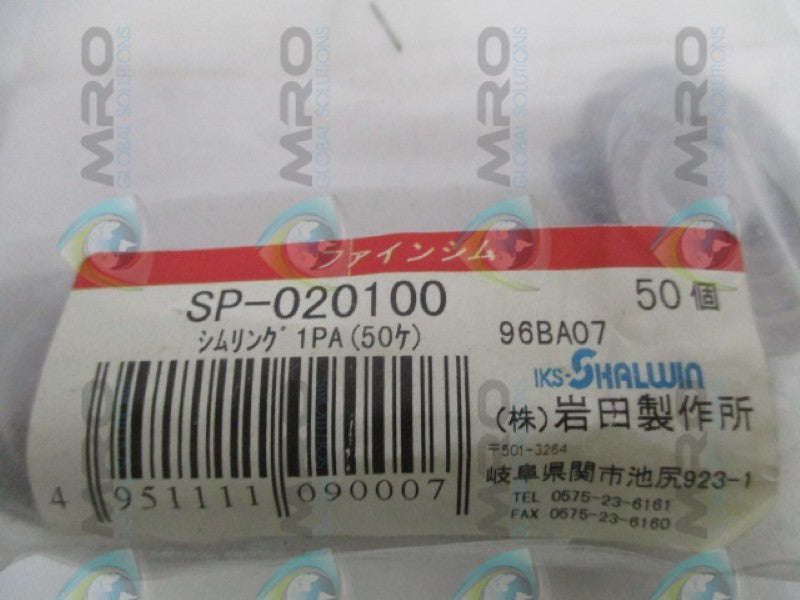 SHALWIN SP-020100 WASHER (PKG. OF 50) NSMP