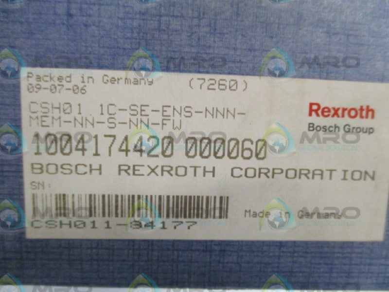 REXROTH CSH01.1C-SE-ENS-NNN-MEM-NN-S-NN-FW CONTROL CARD NSMP