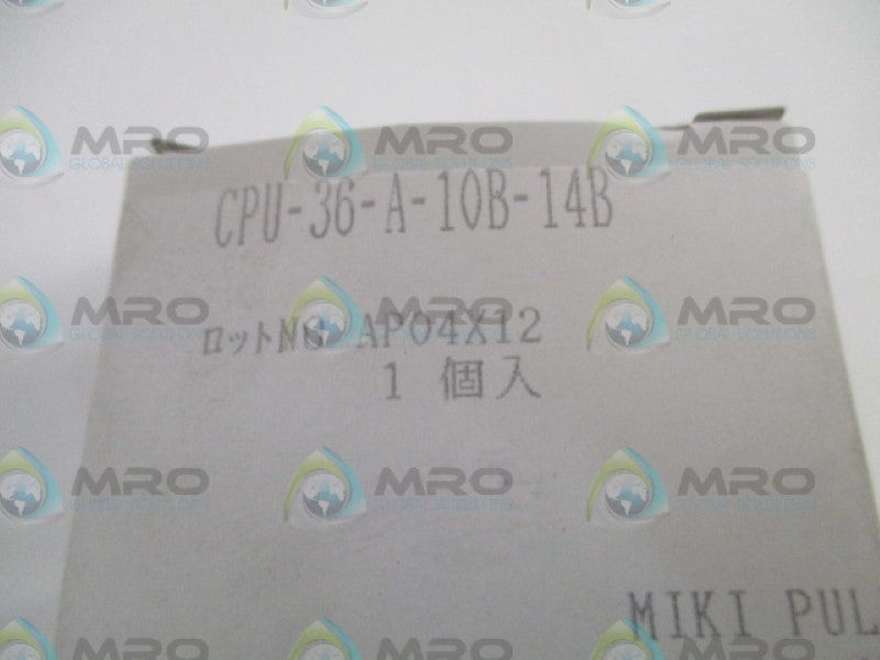 MIKI PULLEY CPU-36-A-10B-14B PARAFLEX NSMP
