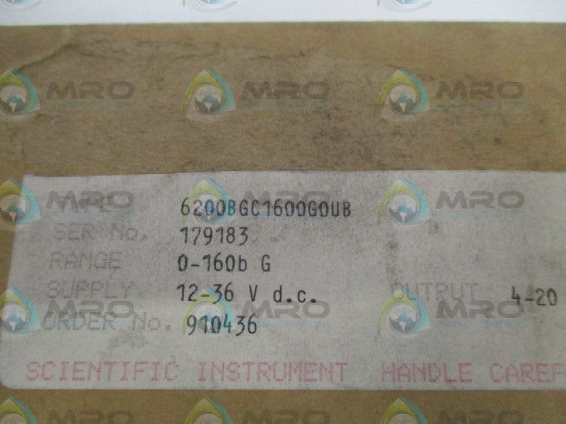 SCIENTIFIC INSTRUMENTS 6200BGC1600G0UB 6200B-00-G0-Y NSMP