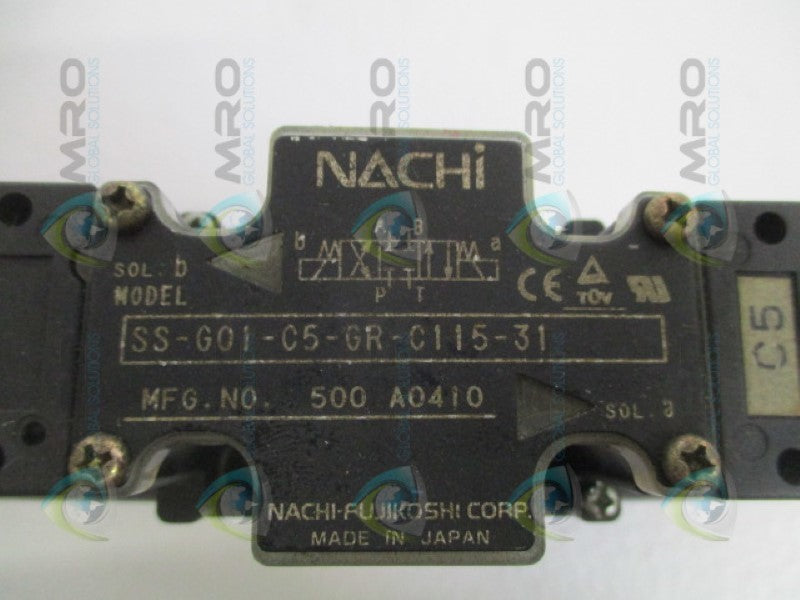 NACHI SS-G01-C5-GR-C115-31 SOLENOID VALVE NSNP