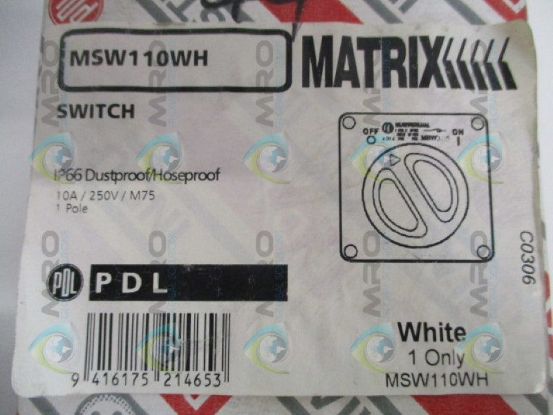 PDL MATRIX MSW110WH SWITCH NSMP