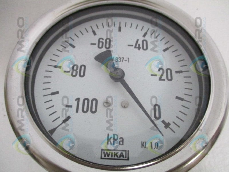 WIKA 212.20.100 PRESSURE GAUGE -100 KPA NSMP