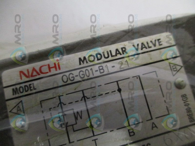 NACHI OG-G01-B1-21 MODULAR VALVE NSNP