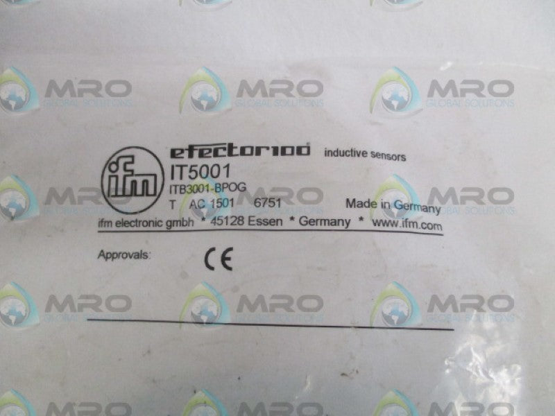 IFM EFECTOR IT5001 ITB3001-BPOG NSMP