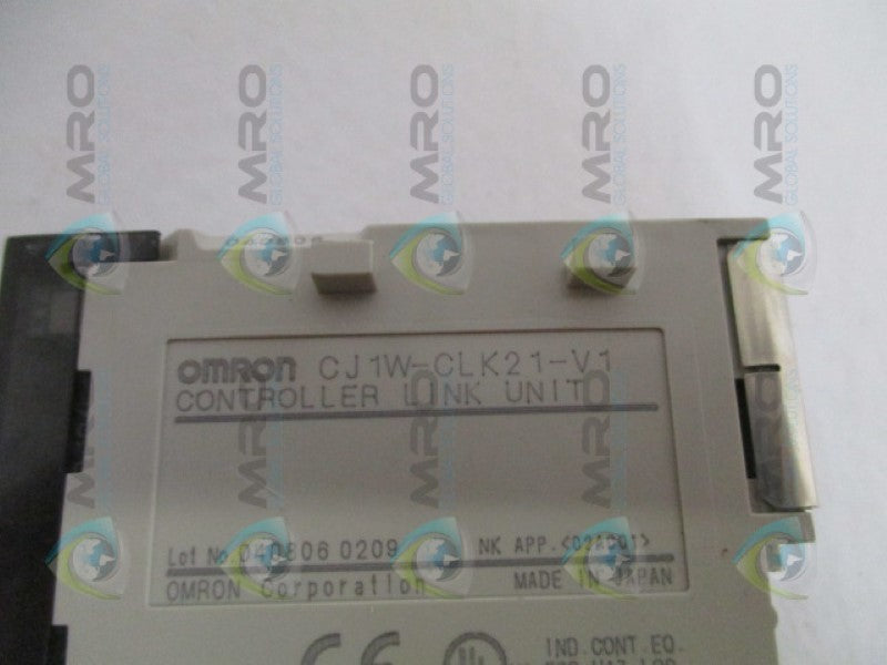 OMRON CJ1W-CLK21-V1 CONTROLLER LINK UNIT UNMP