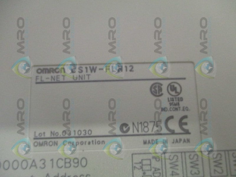 OMRON CS1W-FLN12 FL-NET ETHERNET MODULE UNMP