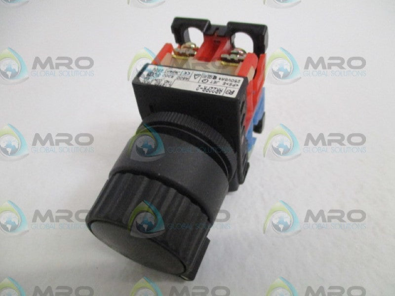 FUJI ELECTRIC AR22PR-2 BLACK SELECTOR SWITCH (AS PICTURED)UNMP