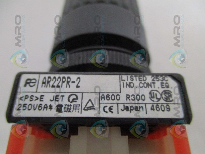 FUJI ELECTRIC AR22PR-2 BLACK SELECTOR SWITCH (AS PICTURED)UNMP