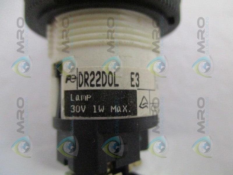 FUJI ELECTRIC DR22D0LE3 RED DOMED PILOT LIGHT UNMP