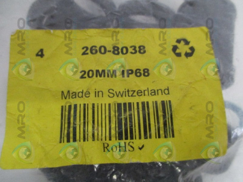 RS 260-8038 CONNECTOR (PKG. OF 4) NSMP