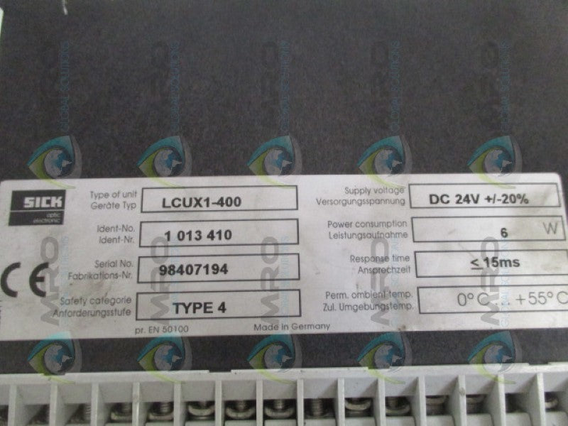 SICK LCUX1-400 SAFETY INTERFACE MODULE NSNP