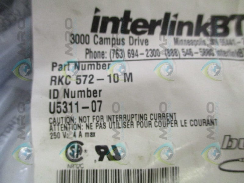 INTERLINKBT RKC572-10M NETWORK CABLE CONNECTOR NSMP
