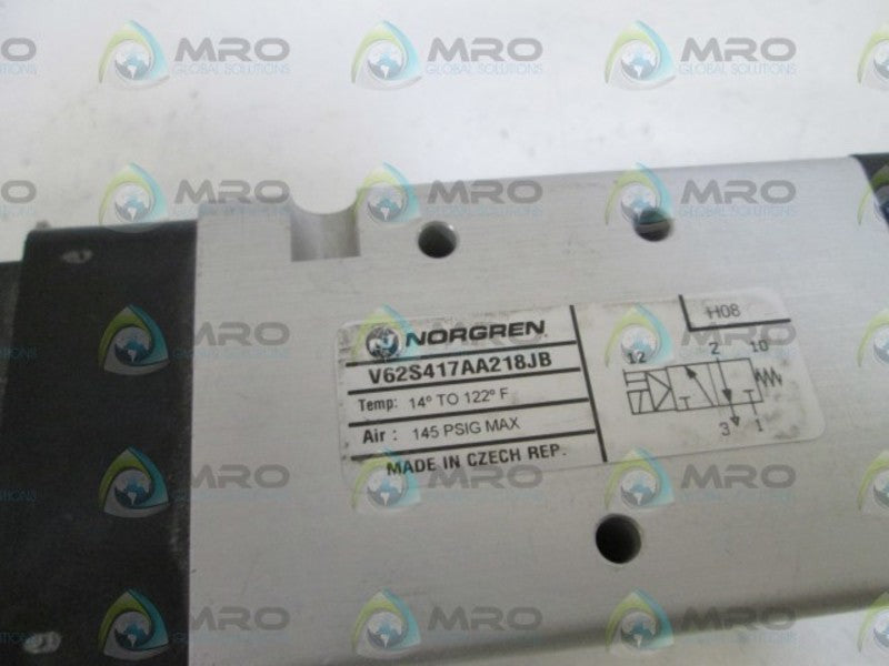 NORGREN VALVE V62S417AA218JB UNMP