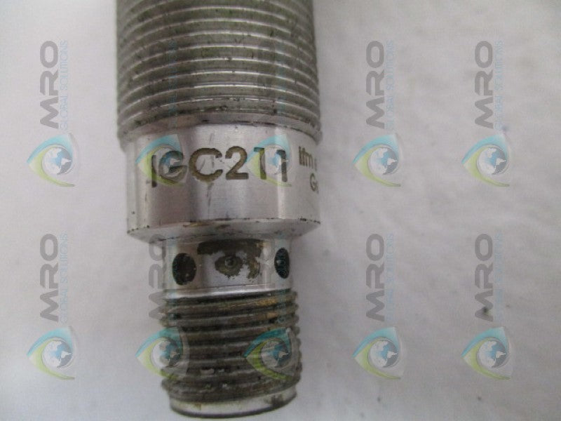 IFM EFECTOR IGC211 INDUCTIVE PROXIMITY SWITCH UNMP
