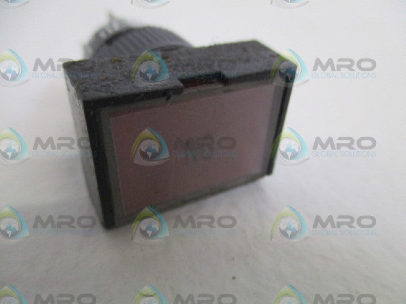 FUJI ELECTRIC AH165-ZT1RE3 RED INDICATOR PUSHBUTTON UNMP