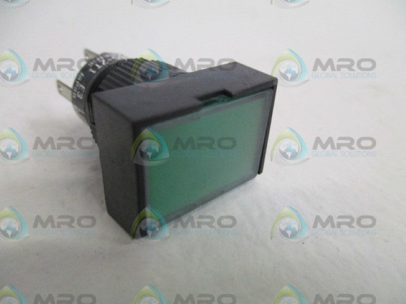 FUJI ELECTRIC AH165-ZT1GE3 GREEN INDICATOR PUSHBUTTON UNMP