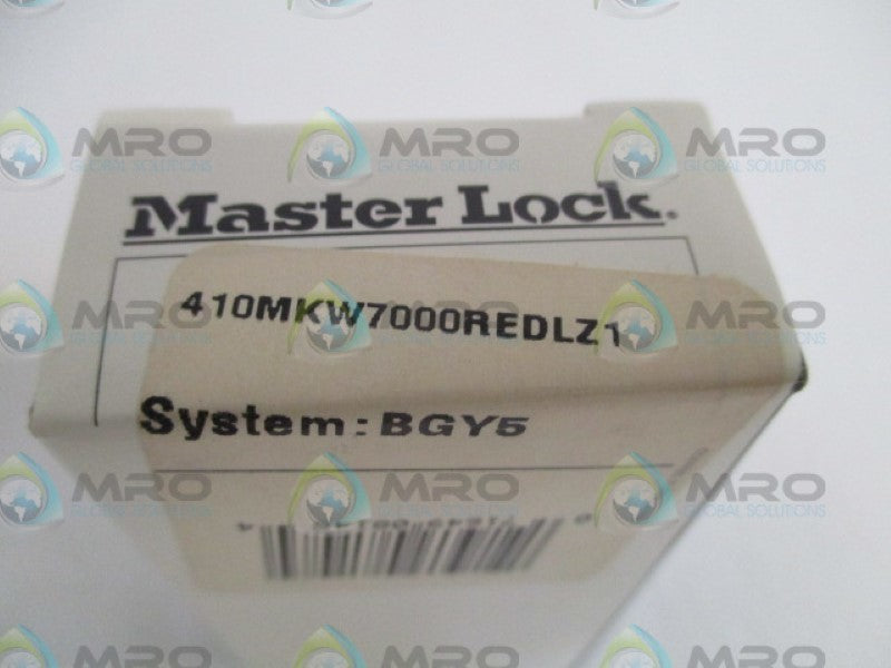 MASTER LOCK 410MKW7000REDLZ1 100B865 PADLOCK NSMP