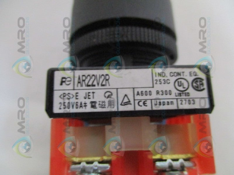 FUJI ELECTRIC AR22V2R BLACK ROTARY SWITCH PUSHBUTTON (AS PICTURED) NSNP