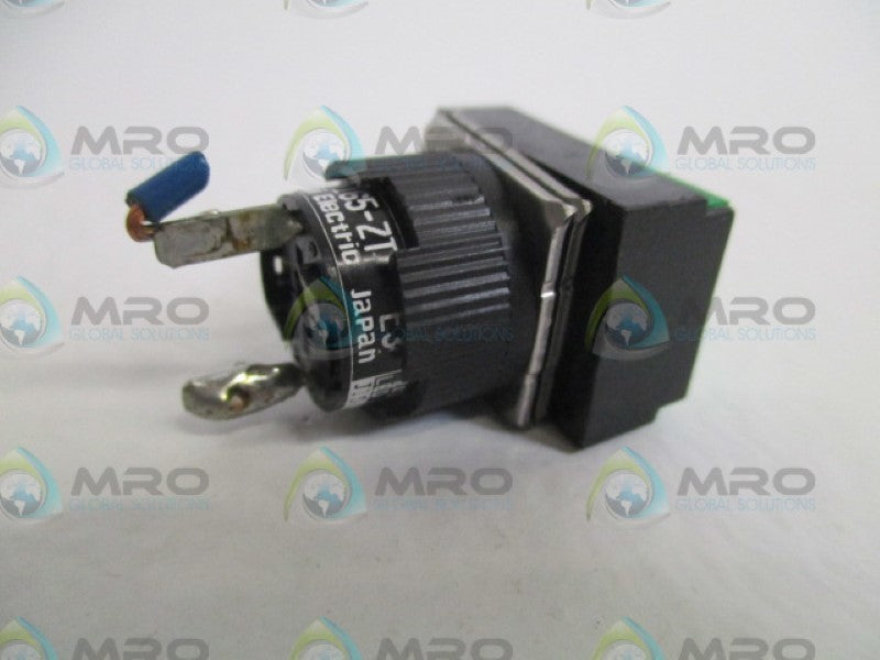 FUJI ELECTRIC AH165-ZTG3E GREEN INDICATOR PUSHBUTTON UNMP