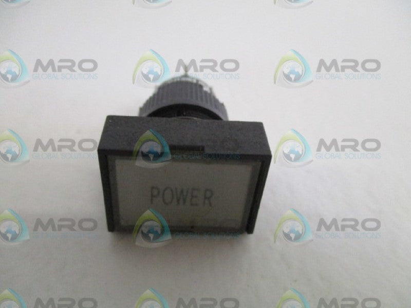 FUJI ELECTRIC AH165-ZT1WE3 WHITE INDICATOR PUSHBUTTON UNMP