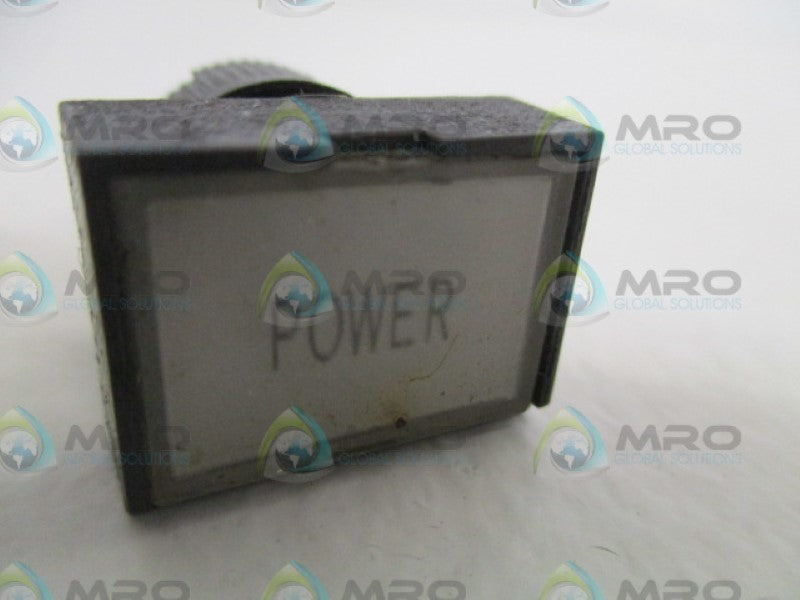 FUJI ELECTRIC AH165-ZT1WE3 WHITE INDICATOR PUSHBUTTON UNMP