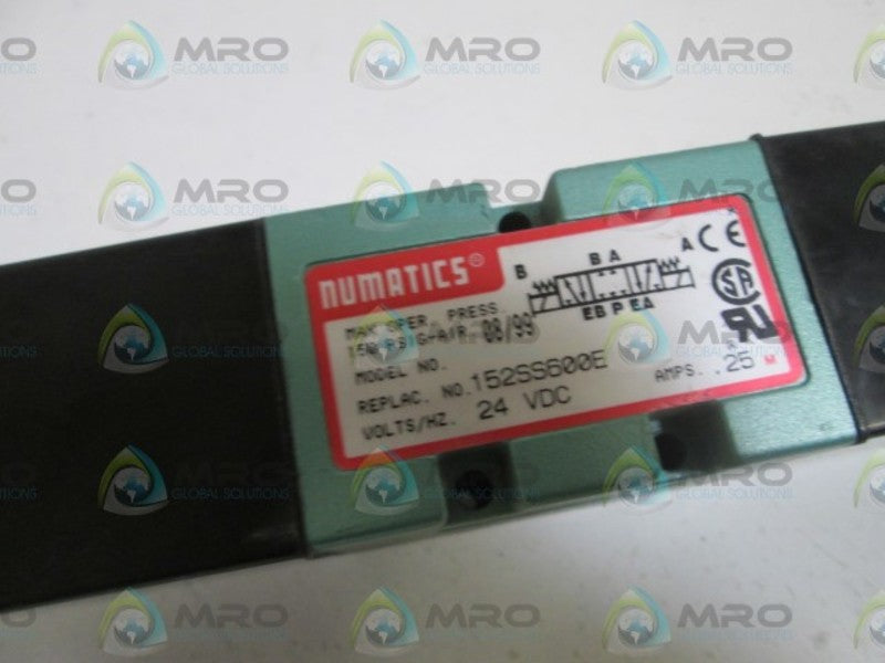 NUMATICS VALVE 24VDC 152SS600E  UNMP