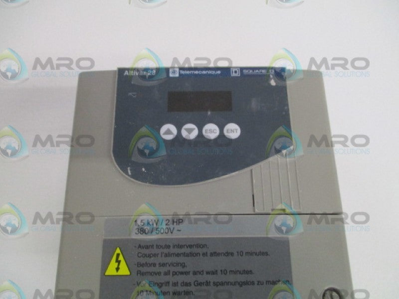 TELEMECANIQUE ALTIVAR 28 ATV28HU29N4 AC SPEED DRIVE UNMP