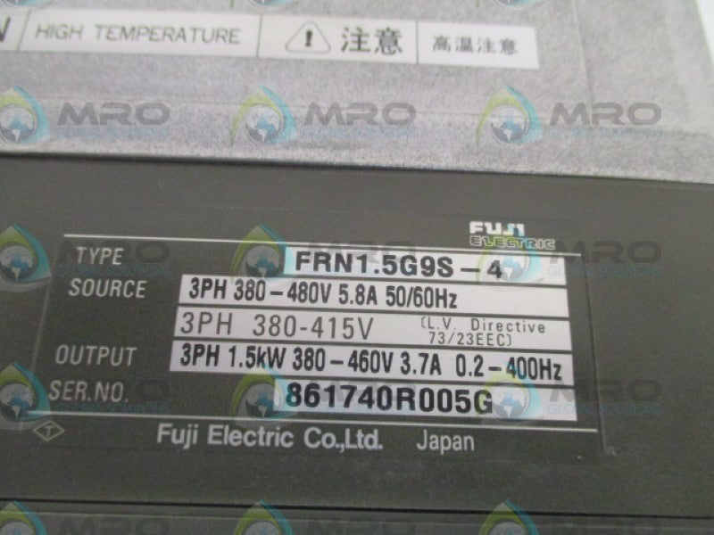 FUJI ELECTRIC 5000G9S FRN1.5G9S-4 INVERTER DRIVER NSNP
