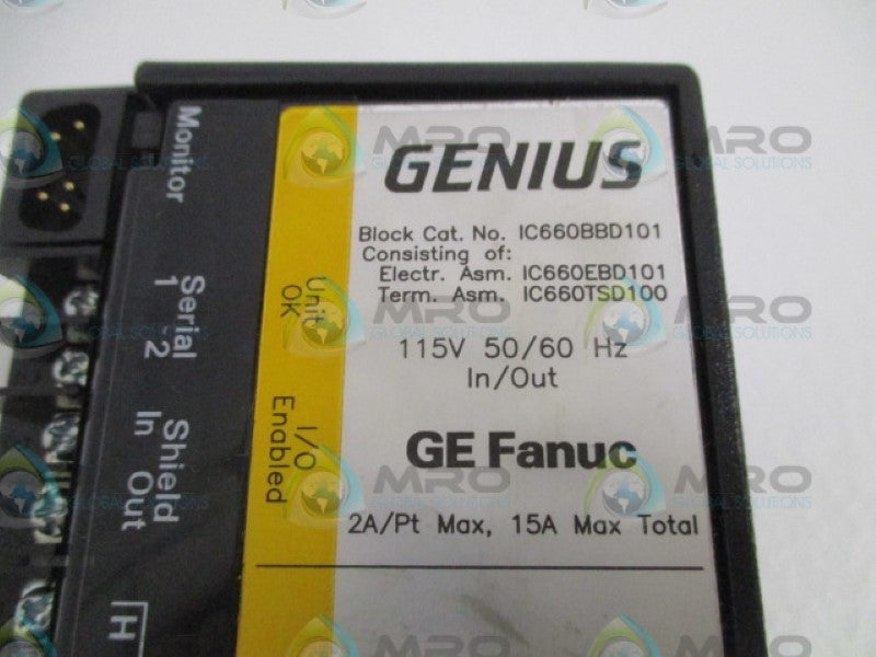 GE FANUC IC660EBD101S I/O MODULE UNMP