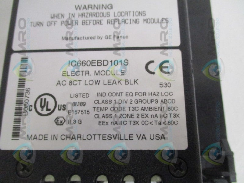 GE FANUC IC660EBD101S I/O MODULE UNMP