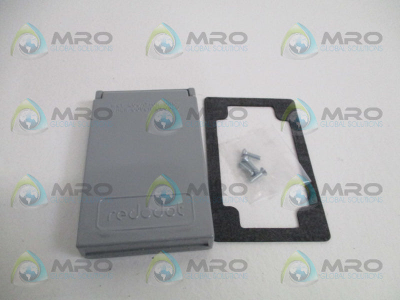RED DOT CFSR-G 1-GANG RECEPTACLE COVER NSMP
