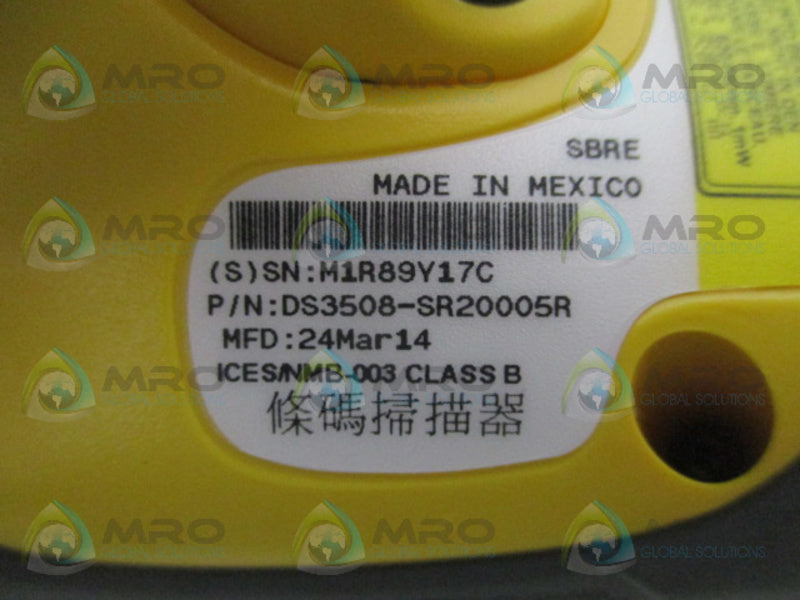 MOTOROLA SYMBOL DS3508-SR20005R LASER BARCODE SCANNER NSMP
