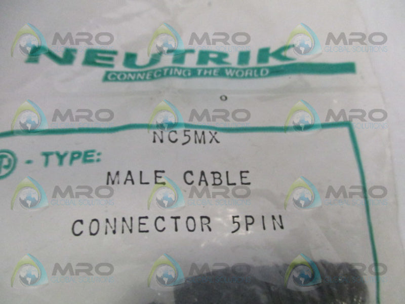 NEUTRIK NC5MX MALE CABLE CONNECTOR NSMP