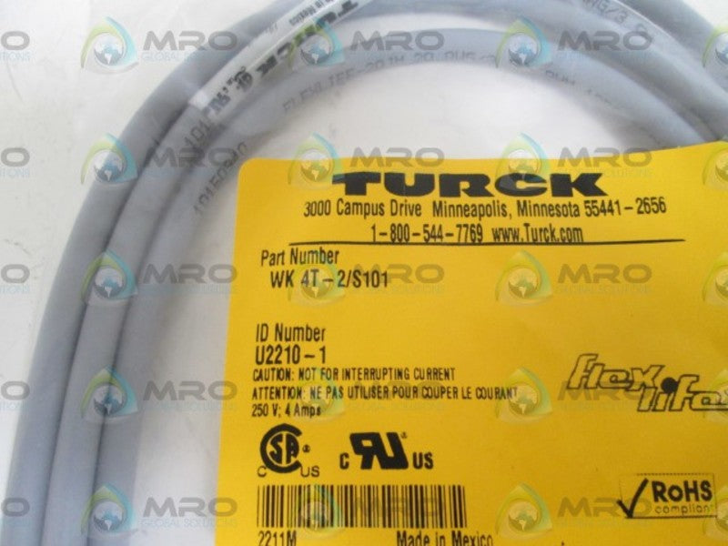 TURCK WK4T-2/S101 MOLDED CORDSET  NSMP