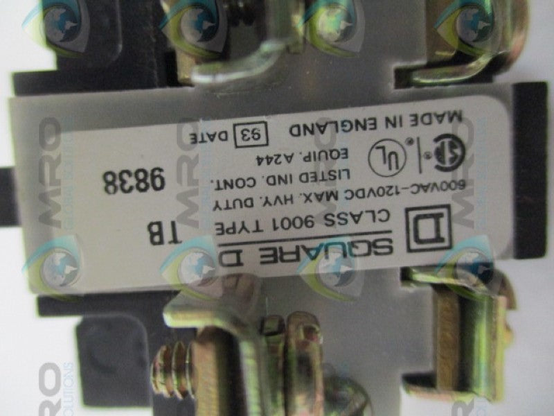 SQUARE D 9001-TB UNMP