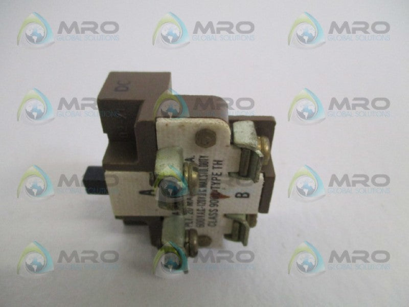 SQUARE D 9001-TH CONTACT BLOCK UNMP