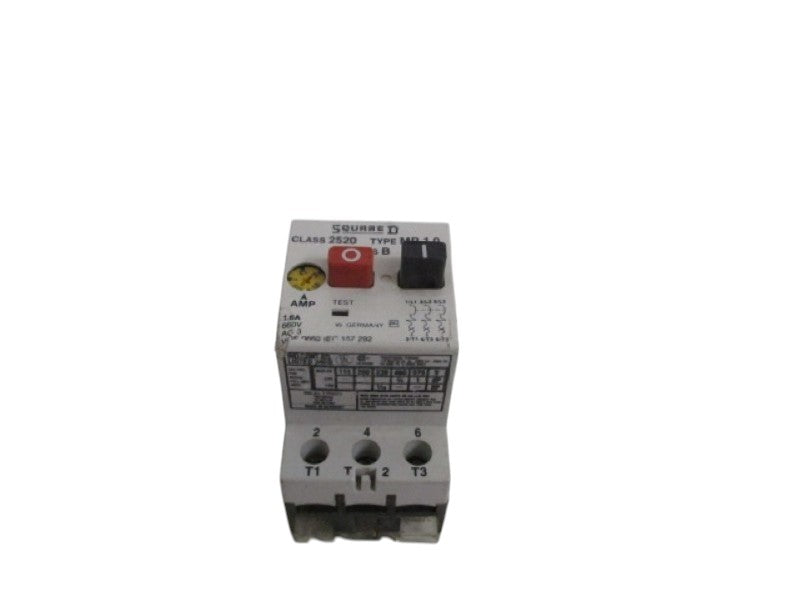 SQUARE D 2520-MP1.0 MANUAL MOTOR STARTER 1-1.6 (AS PICTURED) UNMP