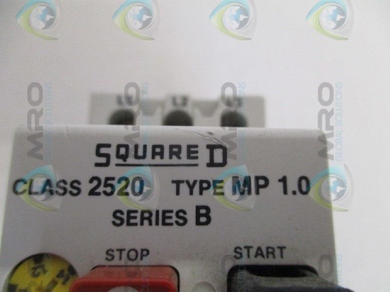 SQUARE D 2520-MP1.0 MANUAL MOTOR STARTER 1-1.6 (AS PICTURED) UNMP