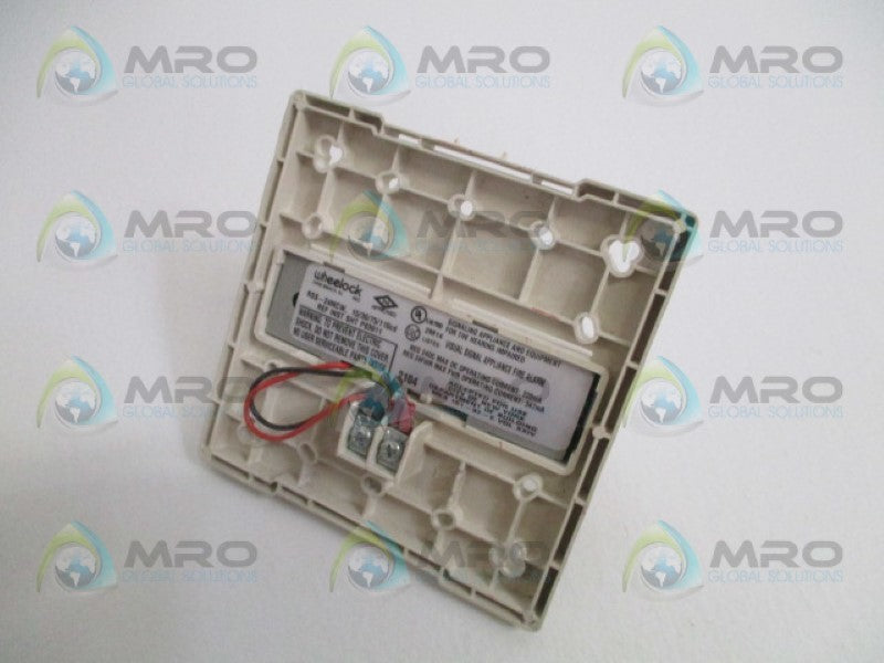 WHEELOCK RSS-24MCW FIRE ALARM STROBE LIGHT WALL MOUNT UNMP
