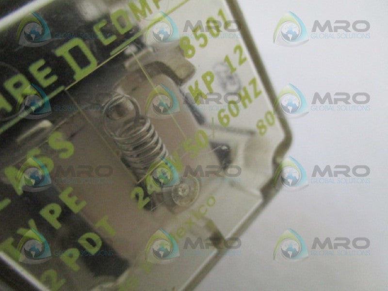 SQUARE D 8501-KP12 RELAY 240V (AS PICTURED) UNMP