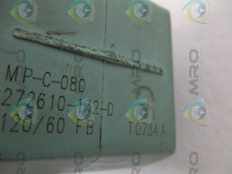 ASCO 272610-132-D MP-C-080 120V (SHORT) UNMP