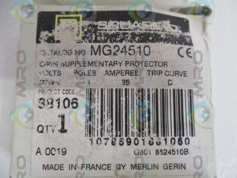 SQUARE D MG25410 CIRCUIT BREAKER 25A NSMP