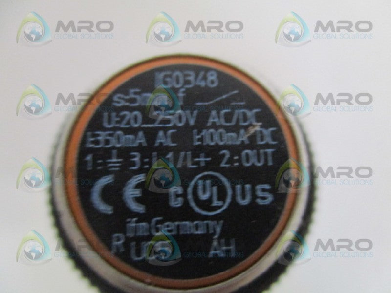 IFM EFECTOR IG0348 INDUCTIVE PROXIMITY SENSOR UNMP