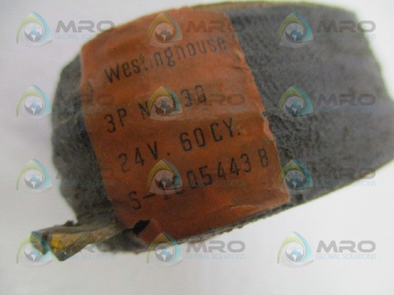 WESTINGHOUSE 1605443-B 3PN#130 COIL 24V (MISSING ACCESSORIES) NSNP