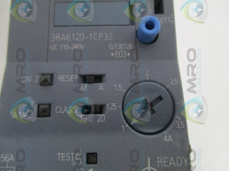 SIEMENS 3RA6120-1CP32 MOTOR STARTER (AS PICTURED) NSNP
